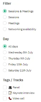 Brella Delegate Filter Agenda